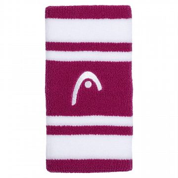 Head Striped Wristband 5'' Violet / White - 2 szt.